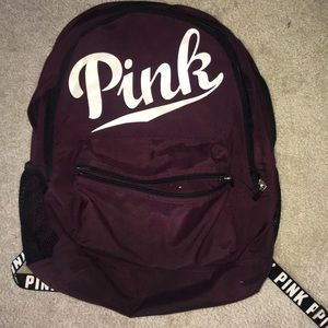PINK maroon backpack!!
